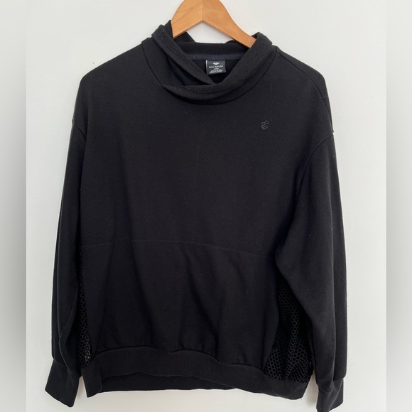 Rocawear netted sides women’s Black Sweater size large - Picture 2 of 4